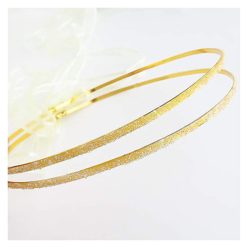 Ασημένια Στέφανα Γάμου με Crystal Fabric επίχρυσα ST226
