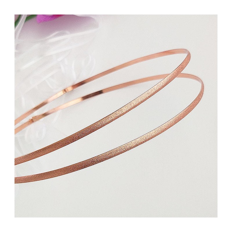 Στέφανα Γάμου απλά ματ Rose Gold