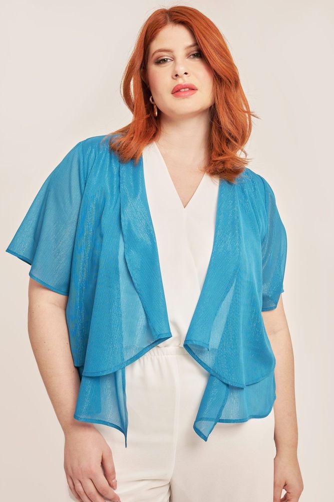 Μπολερό από διπλό chiffon με lurex