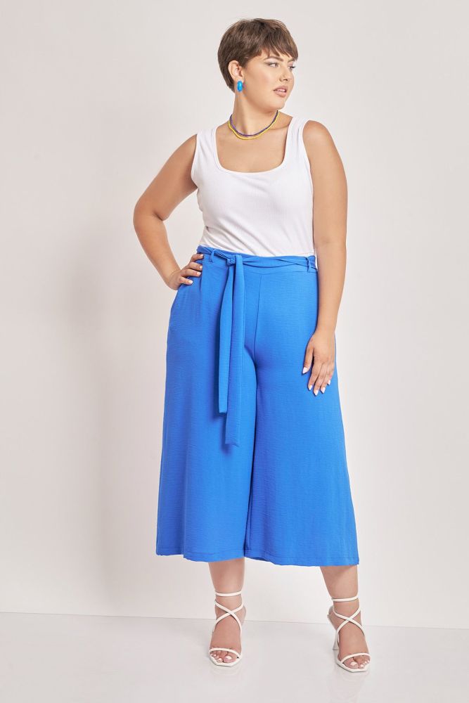 Παντελόνα washed με ζώνη.