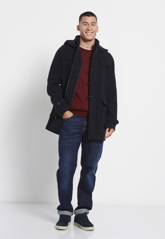 Wool blend μοντγκόμερι παλτό