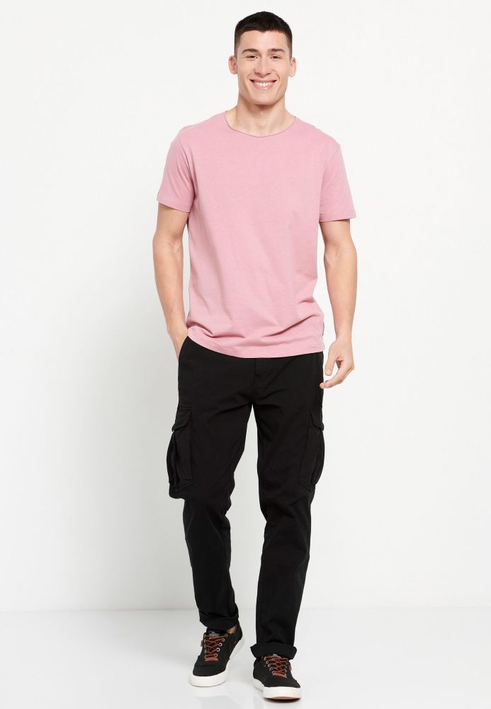 Loose fit t-shirt με raw cut λαιμόκοψη