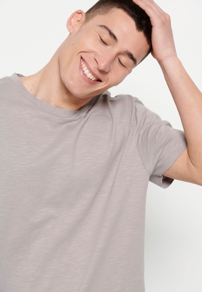 Loose fit μονόχρωμο t-shirt