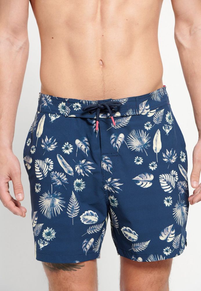 Stretch fit ανδρικό μαγιό με all over τύπωμα
