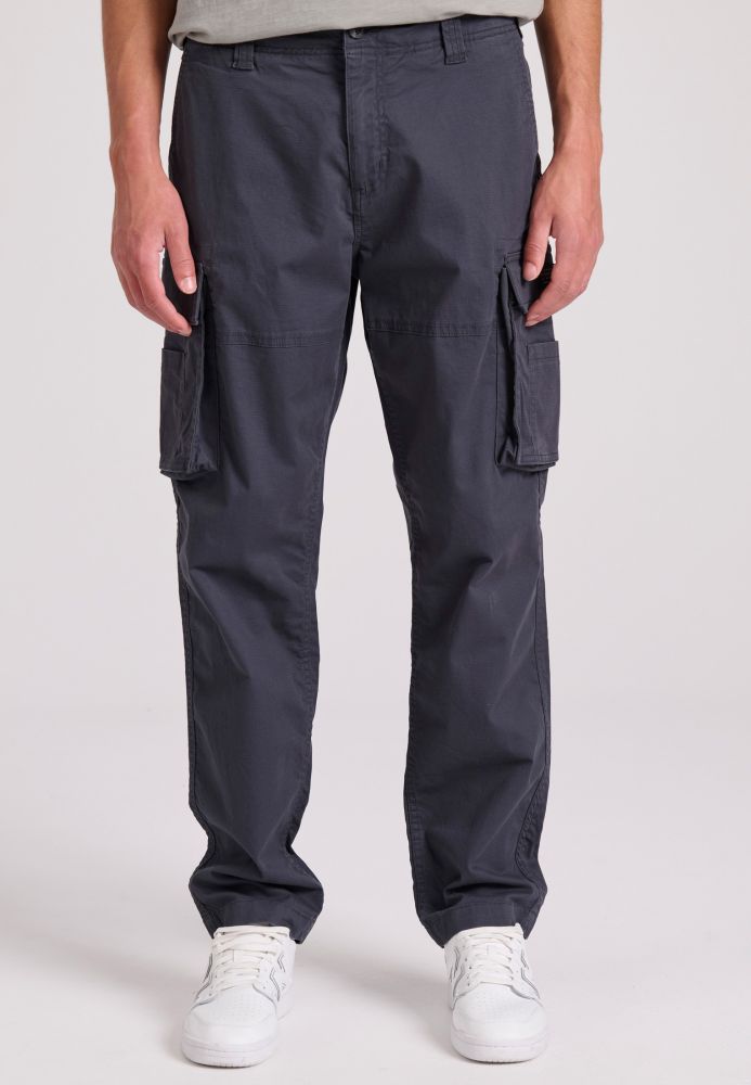 Loose tapered fit cargo παντελόνι σε ζακάρ ύφανση