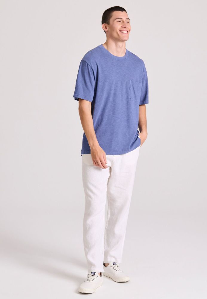 Relaxed fit t-shirt με τσέπη στο στήθος
