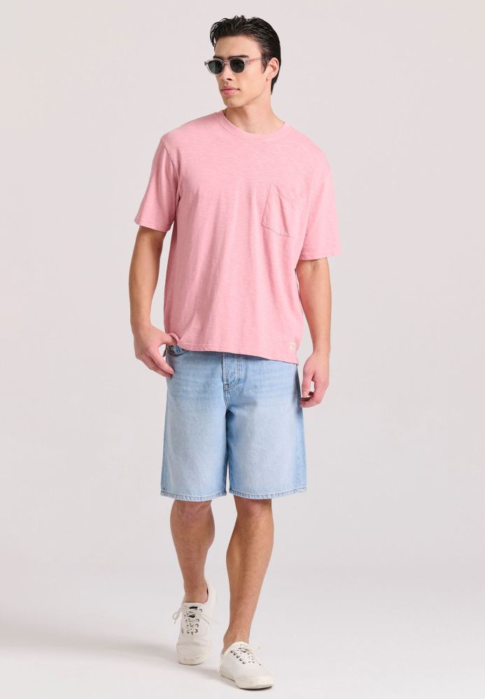Relaxed fit t-shirt με τσέπη στο στήθος