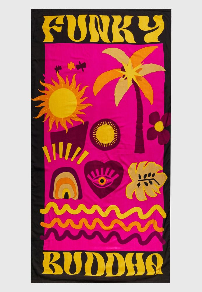 Πετσέτα θαλάσσης με all over τύπωμα 178x100cm