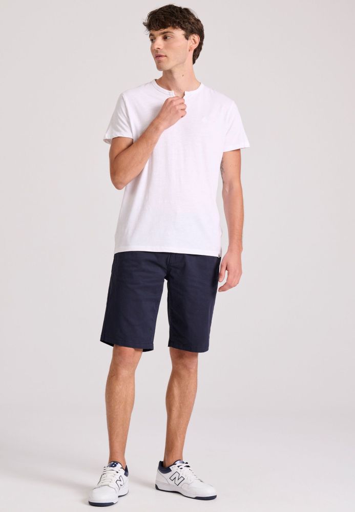 T-shirt με λαιμό henley Garage 55
