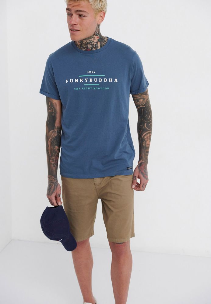 T-shirt με Funky Buddha τύπωμα
