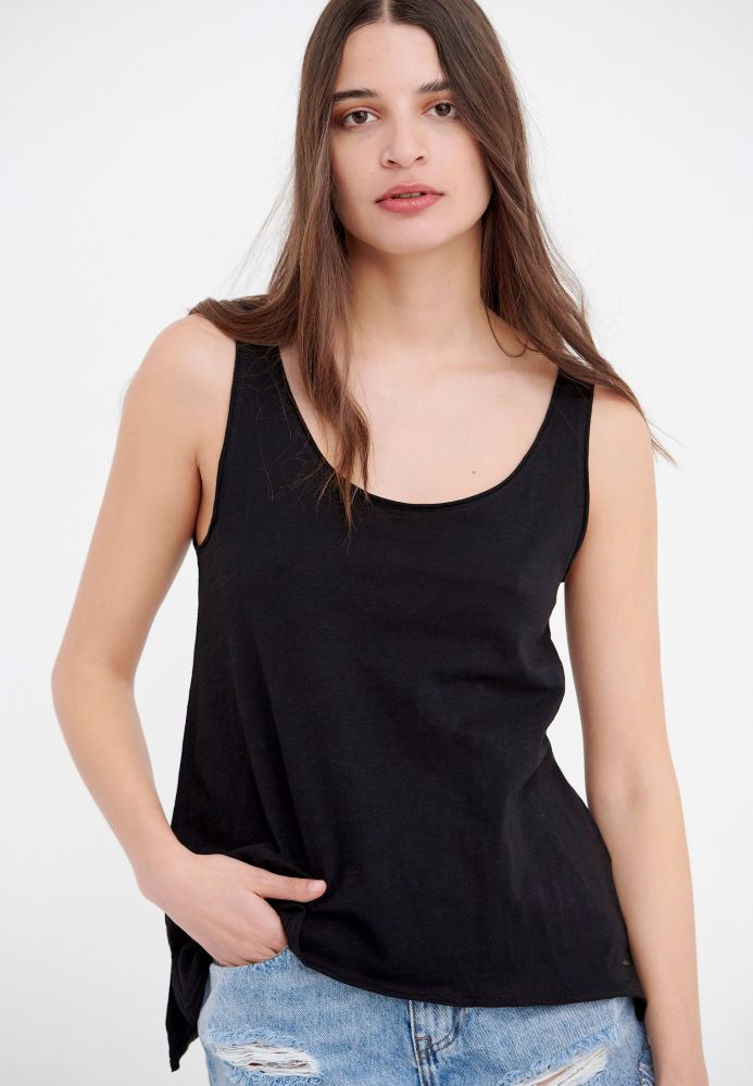 Βαμβακερό μονόχρωμο tank top