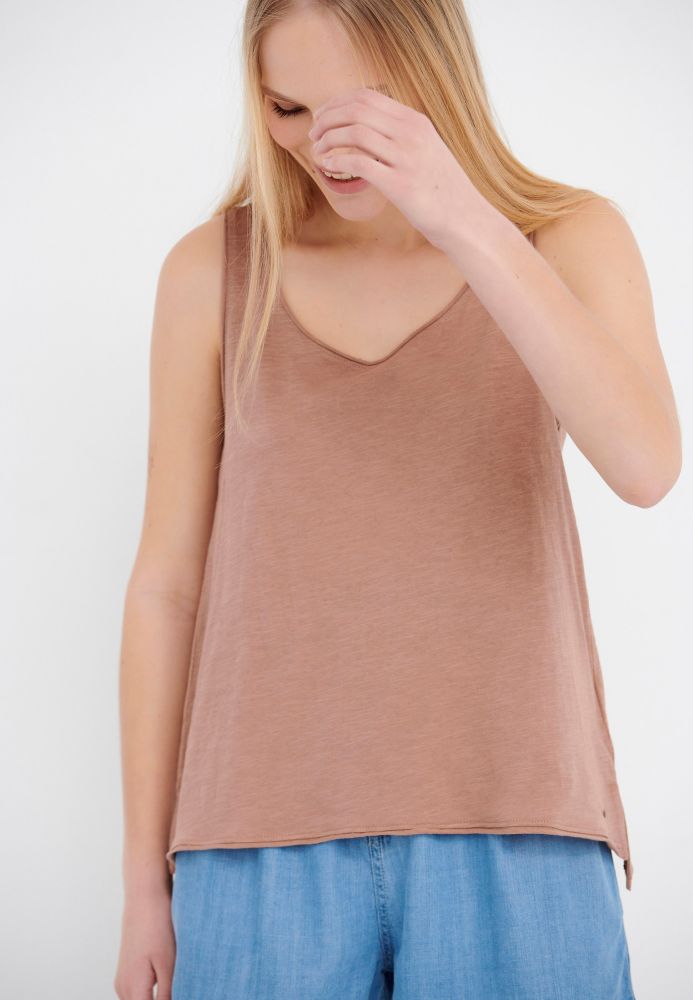 Βαμβακερό μονόχρωμο tank top