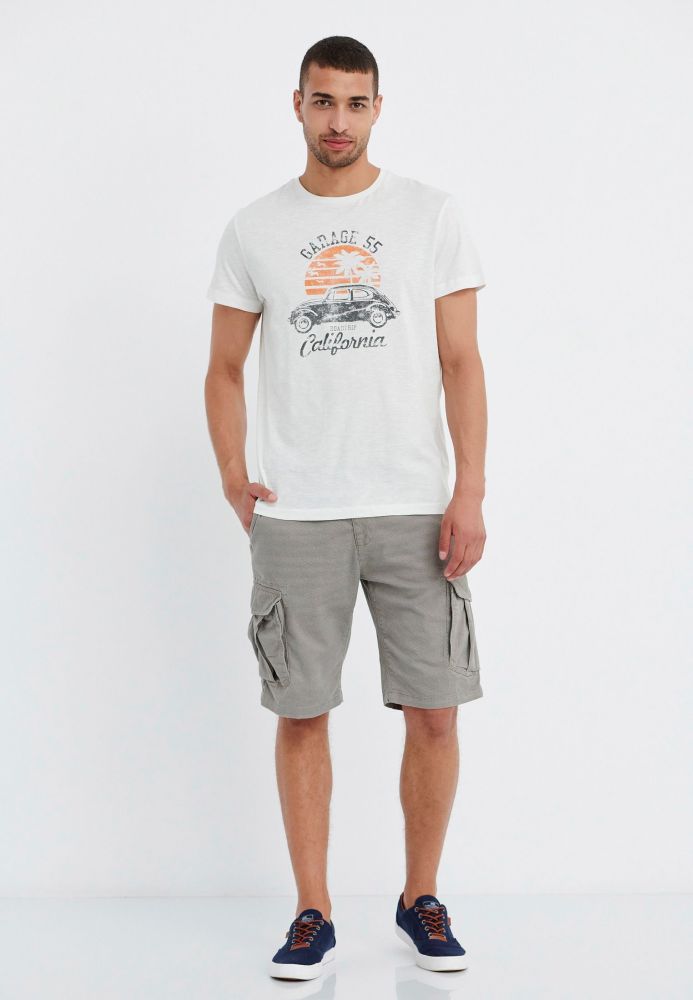 Βαμβακερό t-shirt με τύπωμα Garage 55