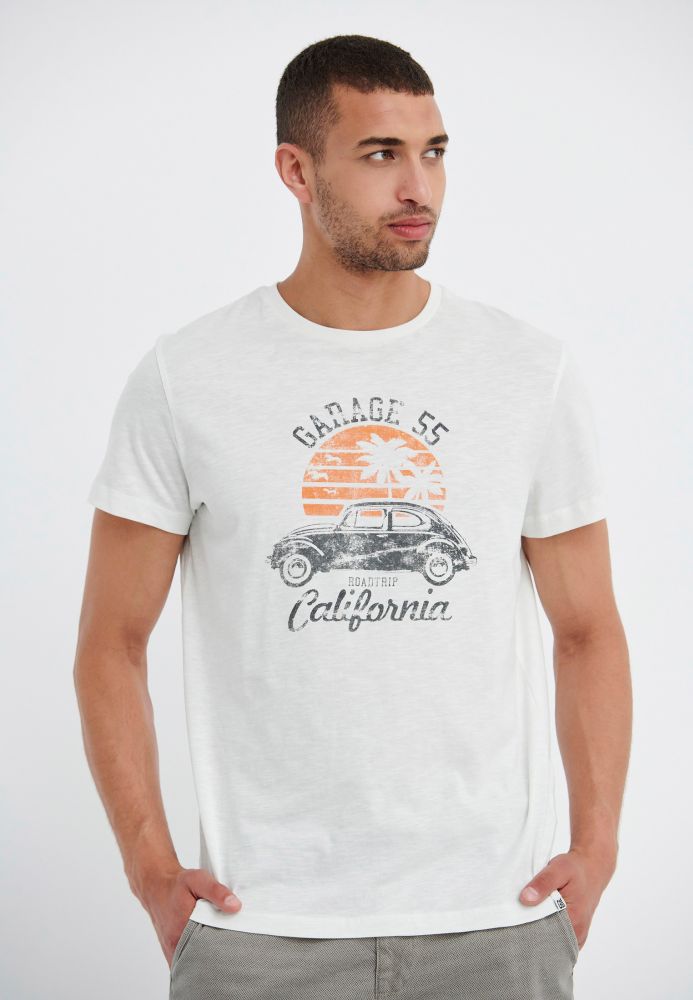 Βαμβακερό t-shirt με τύπωμα Garage 55