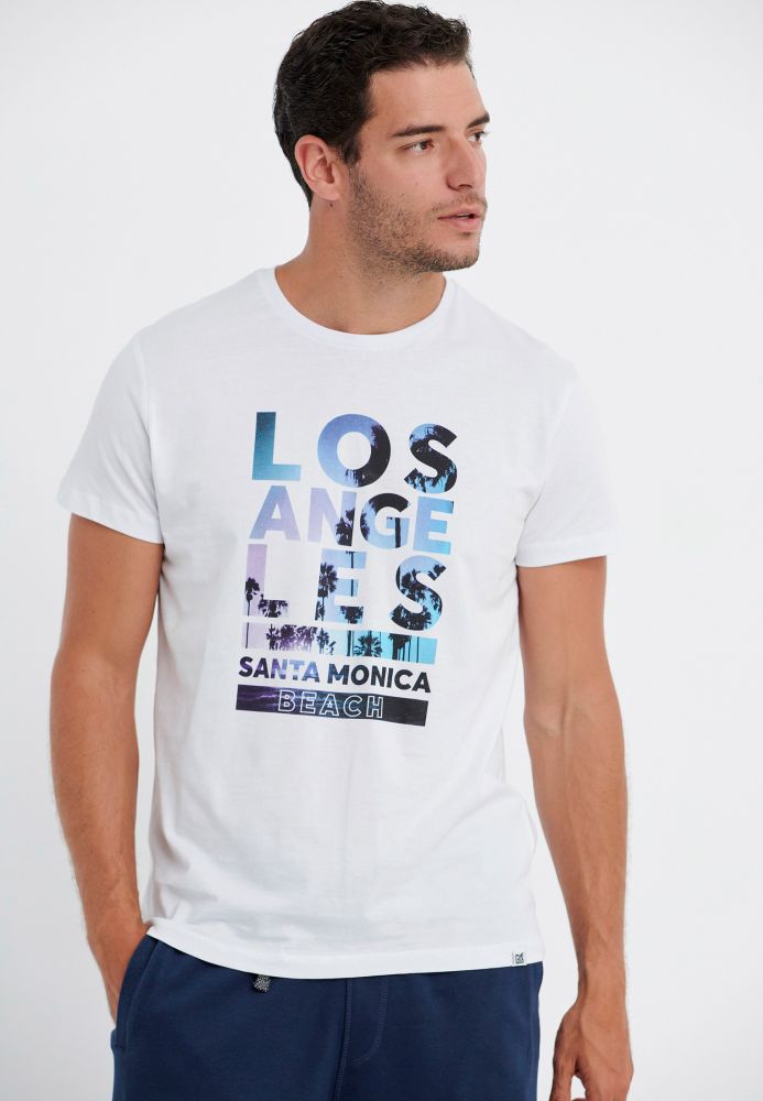 Βαμβακερό t-shirt με τύπωμα Garage 55