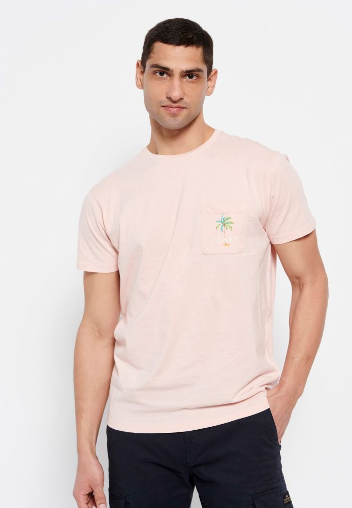 Ανδρικό t-shirt με τσέπη στο στήθος