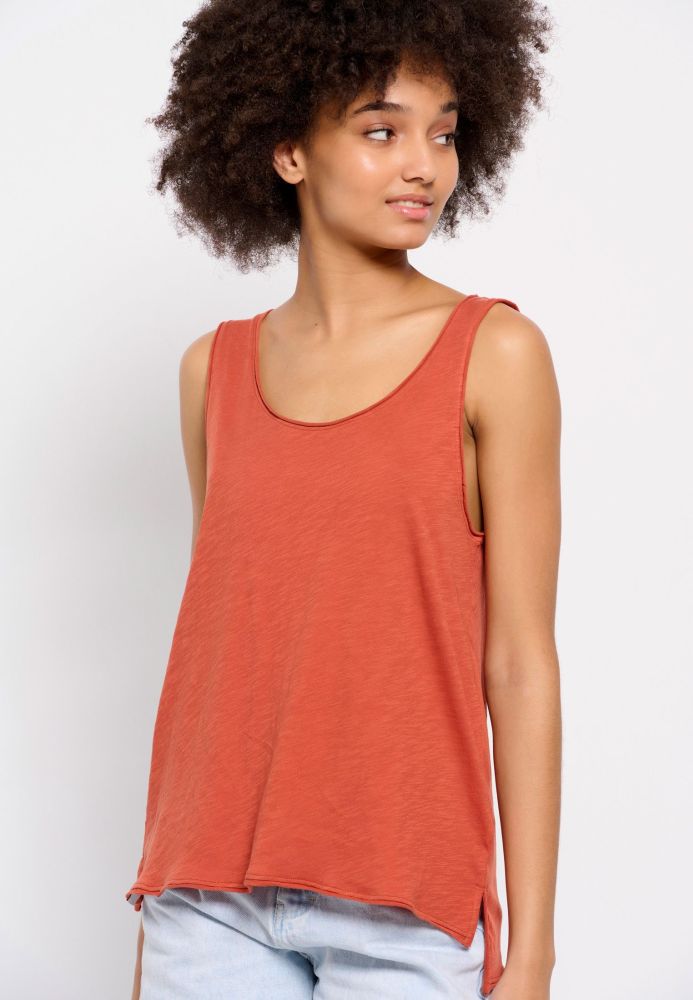 Βαμβακερό μονόχρωμο tank top