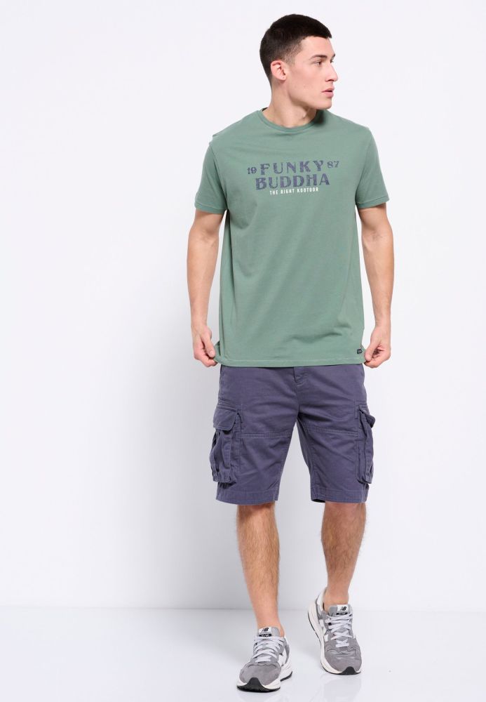 T-shirt από οργανικό βαμβάκι με branded τύπωμα