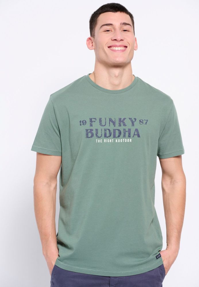 T-shirt από οργανικό βαμβάκι με branded τύπωμα