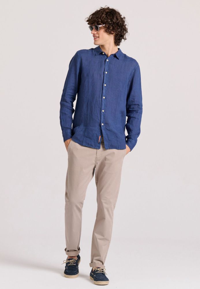 Garment dyed λινό πουκάμισο - The essentials