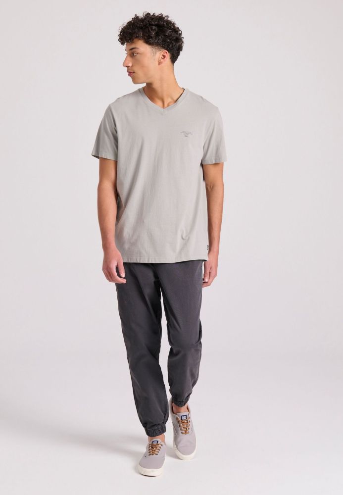 V-neck t-shirt με logo στο στήθος