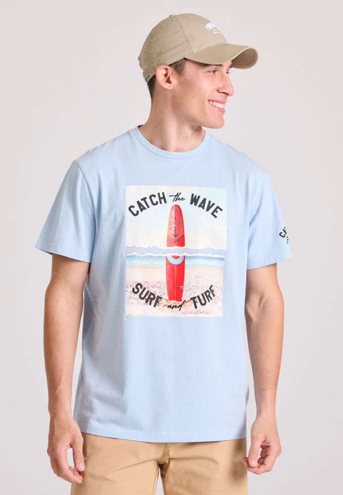 T-shirt με vintage surf photographic τύπωμα