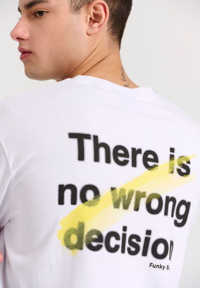 Relaxed fit t-shirt με brushed τύπωμα στην πλάτη
