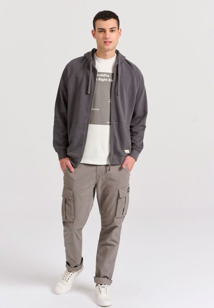 Relaxed fit φούτερ ζακέτα