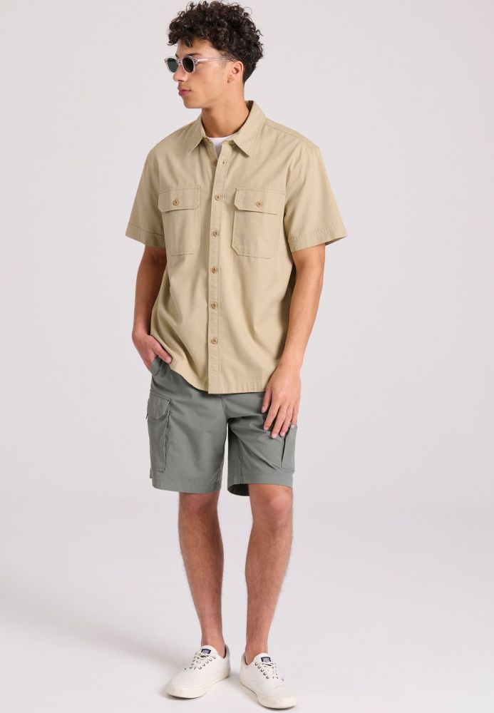 Overshirt lyocell blend πουκάμισο με τσέπες