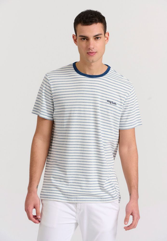 Κοντομάνικο navy look ριγέ t-shirt