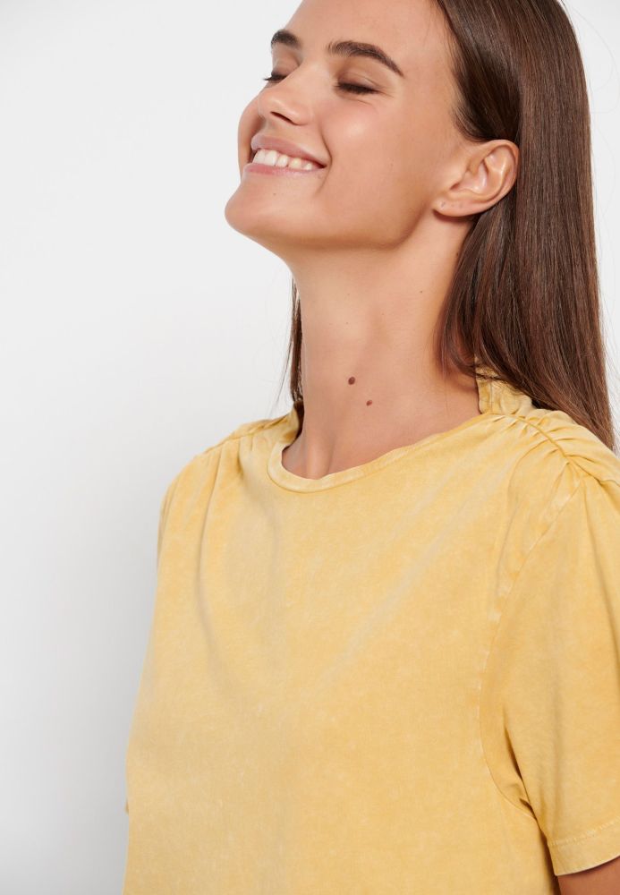 Garment dyed βαμβακερό t-shirt