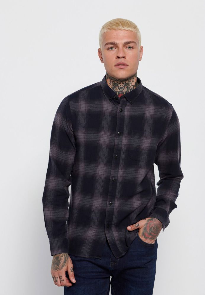 Flannel καρό πουκάμισο με τσέπη