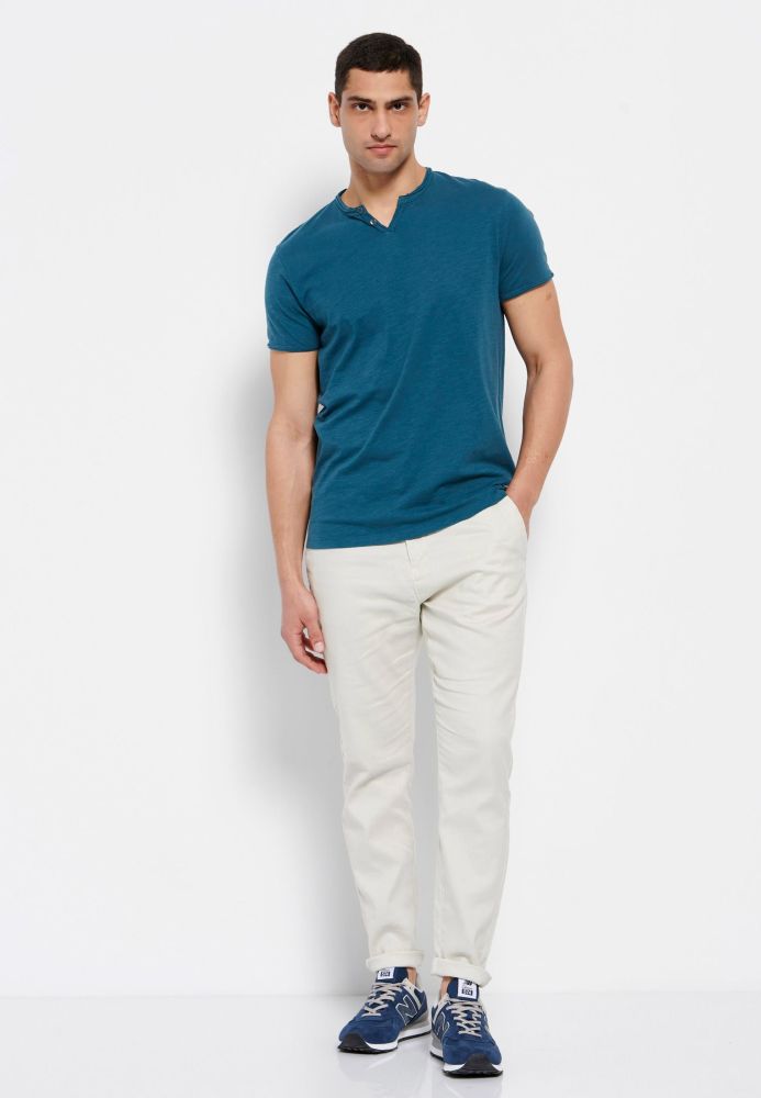 Essential t-shirt με λαιμό henley