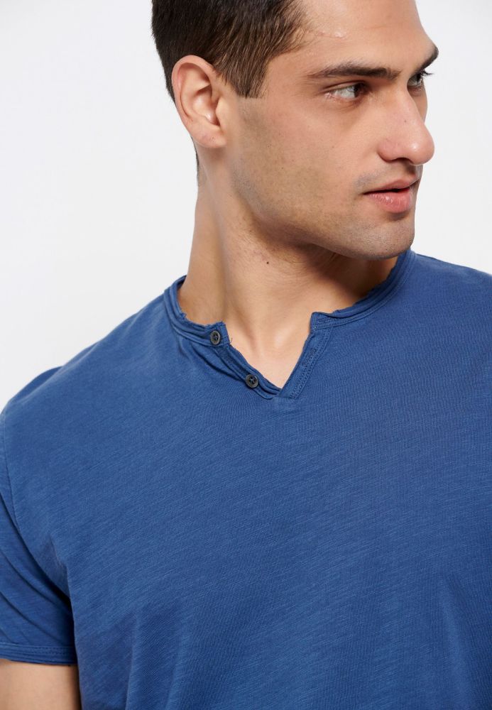 Essential t-shirt με λαιμό henley
