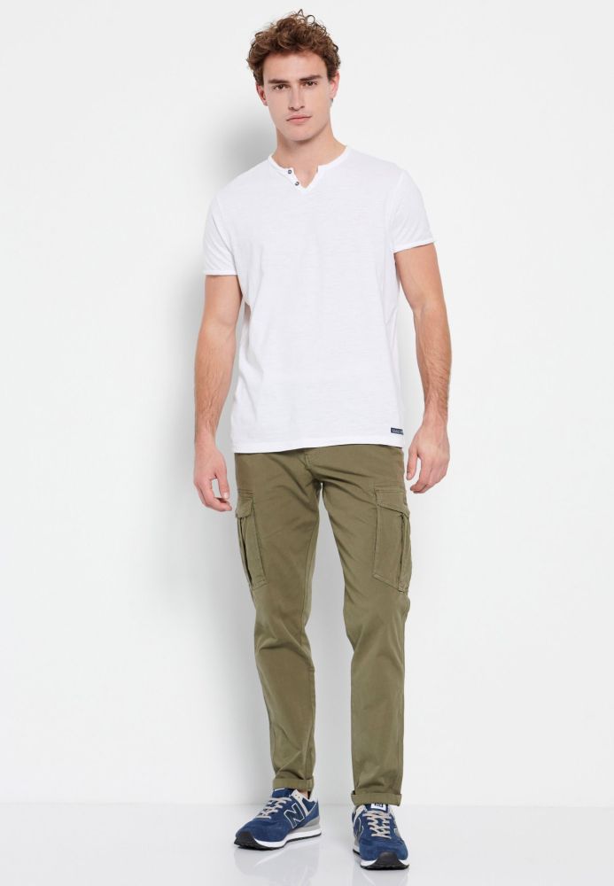 Essential t-shirt με λαιμό henley