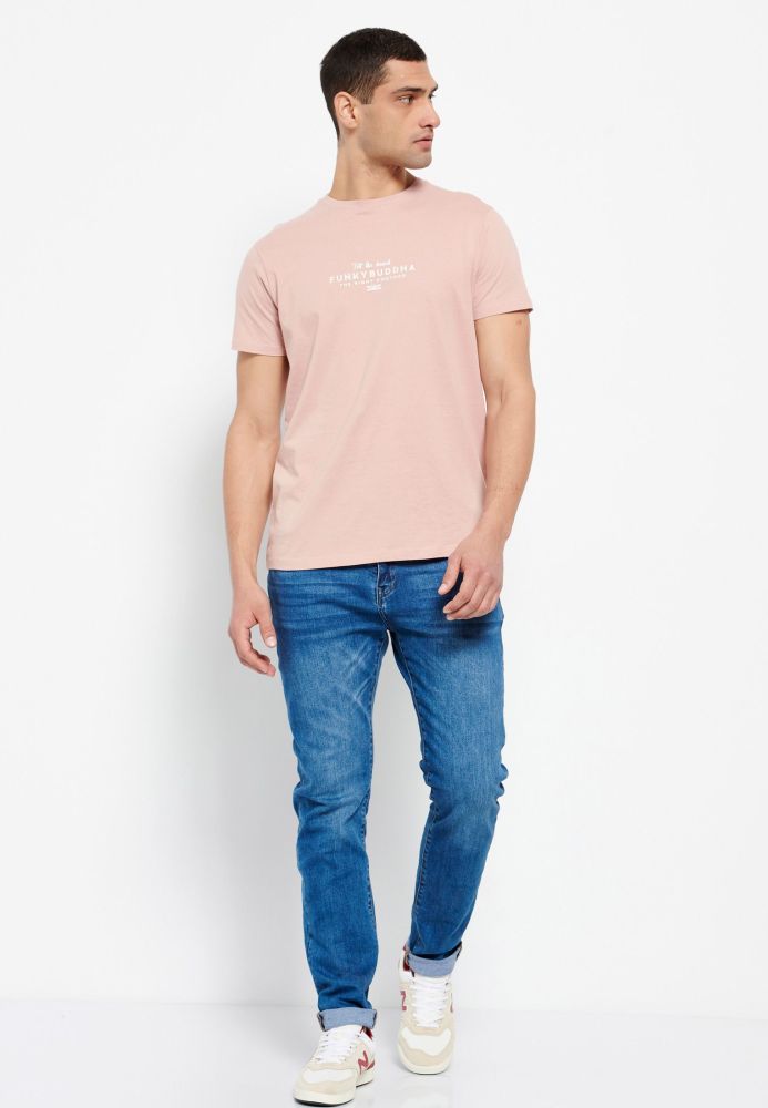 T-shirt με Funky Buddha τύπωμα στο στήθος