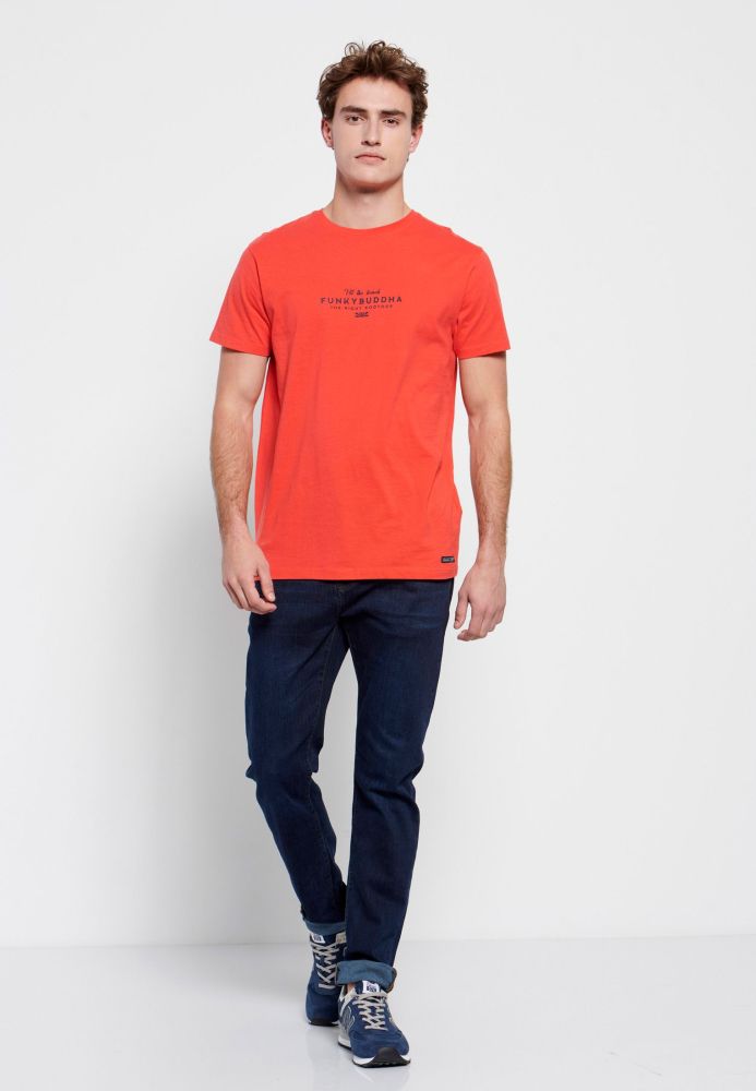 T-shirt με Funky Buddha τύπωμα στο στήθος
