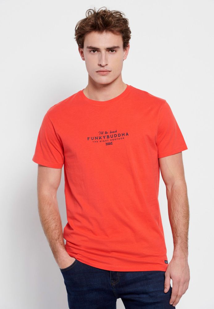 T-shirt με Funky Buddha τύπωμα στο στήθος