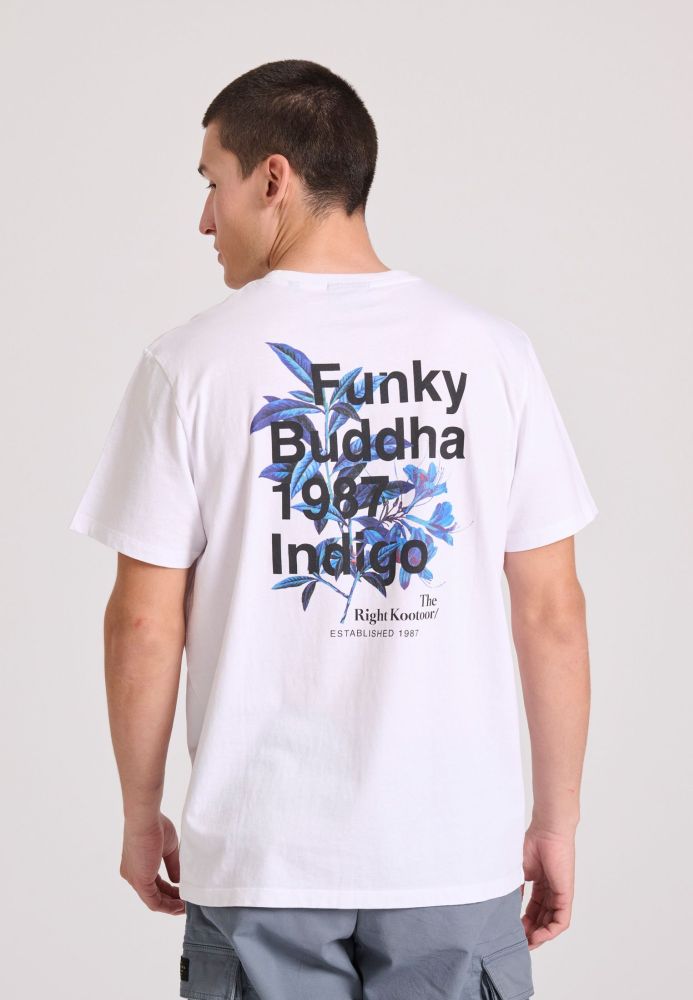 T-shirt με floral frame τύπωμα στην πλάτη