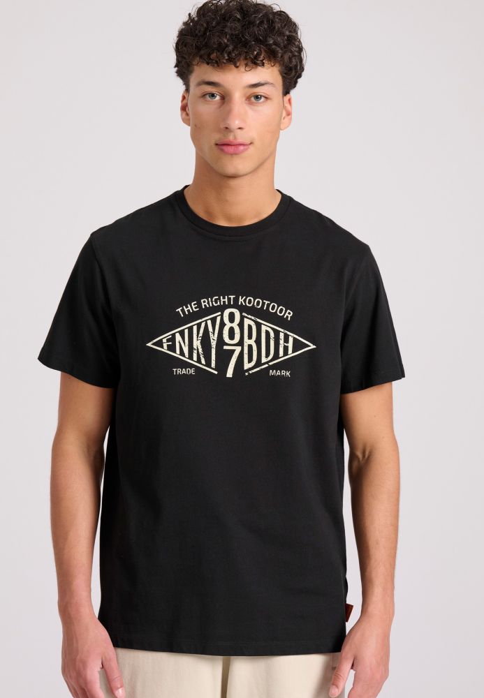 T-shirt με branded text artwork τύπωμα