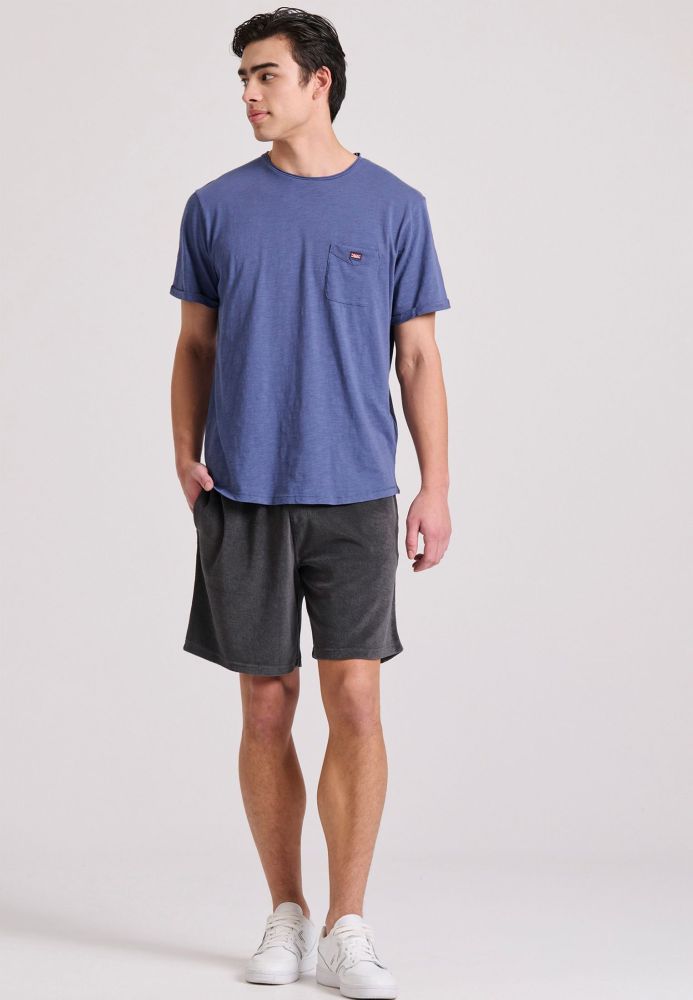 Βαμβακερό t-shirt με τσέπη στο στήθος