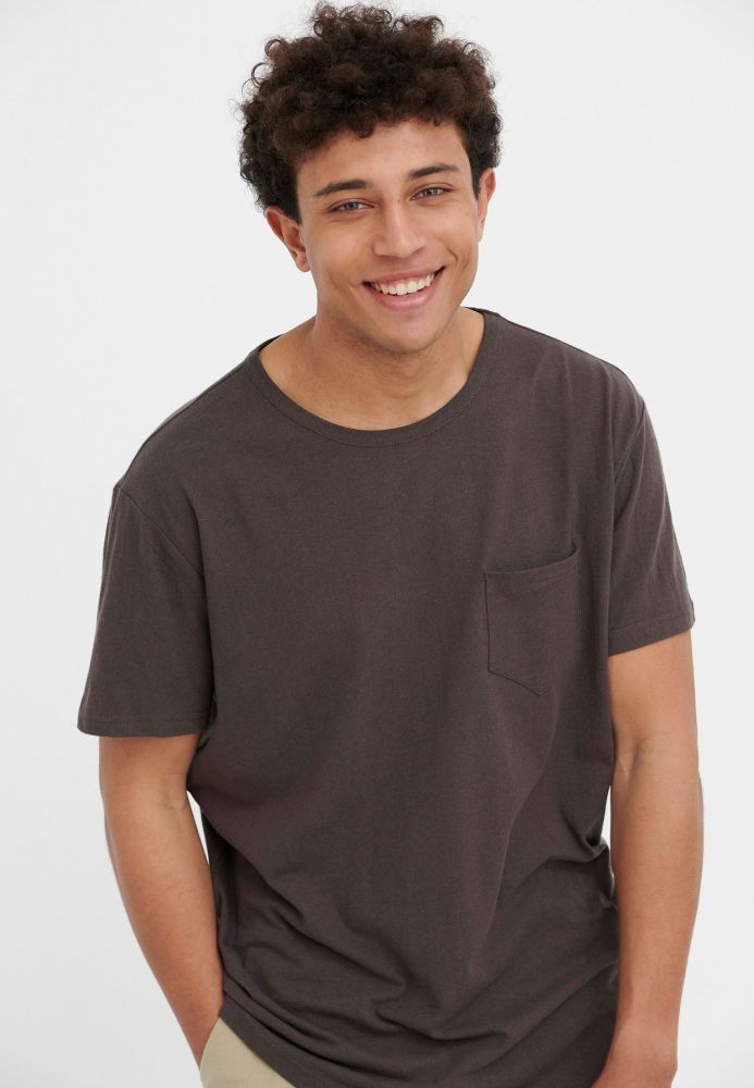 Linen blend loose fit t-shirt