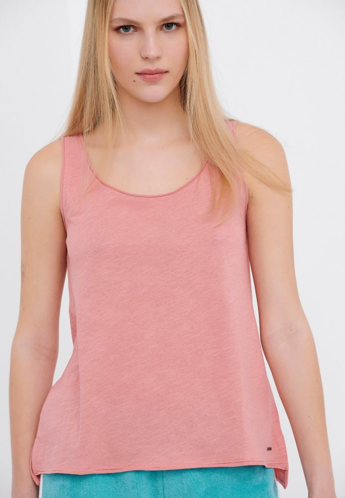 Βαμβακερό μονόχρωμο tank top