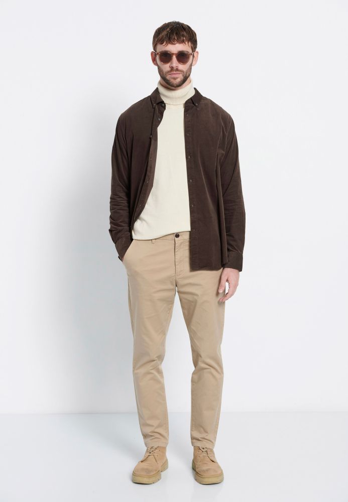 Ανδρικό comfort chino παντελόνι Marron