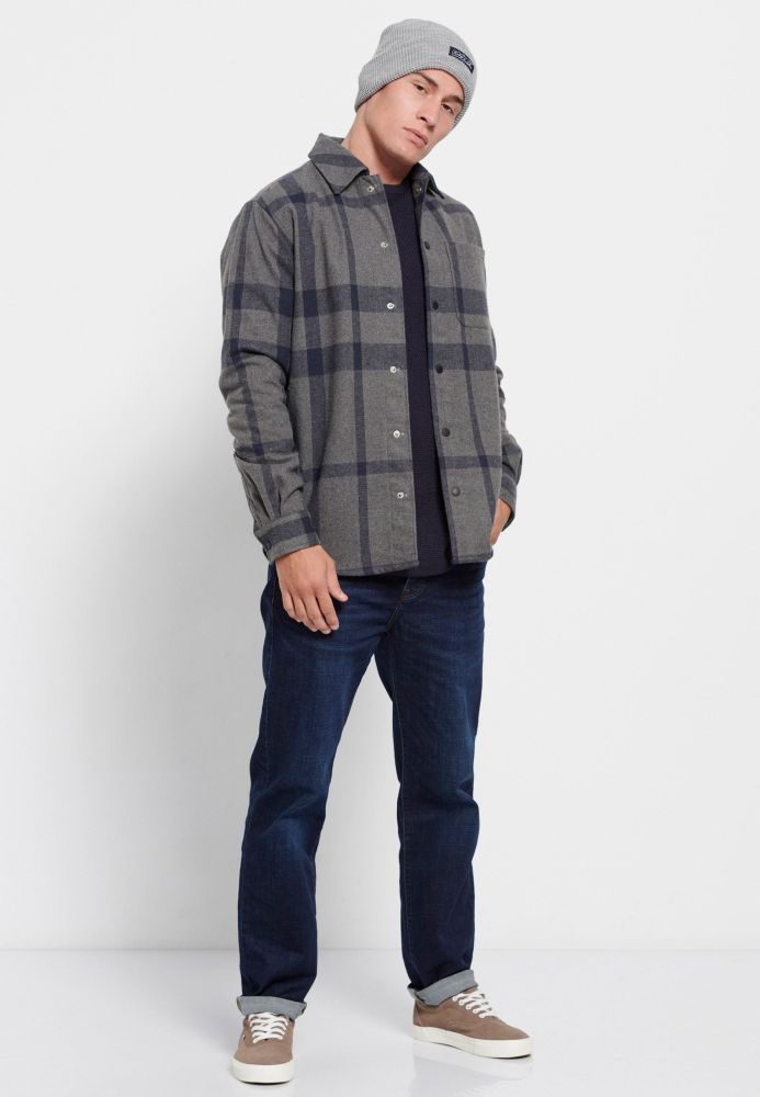Oversized fit καρό overshirt πουκάμισο