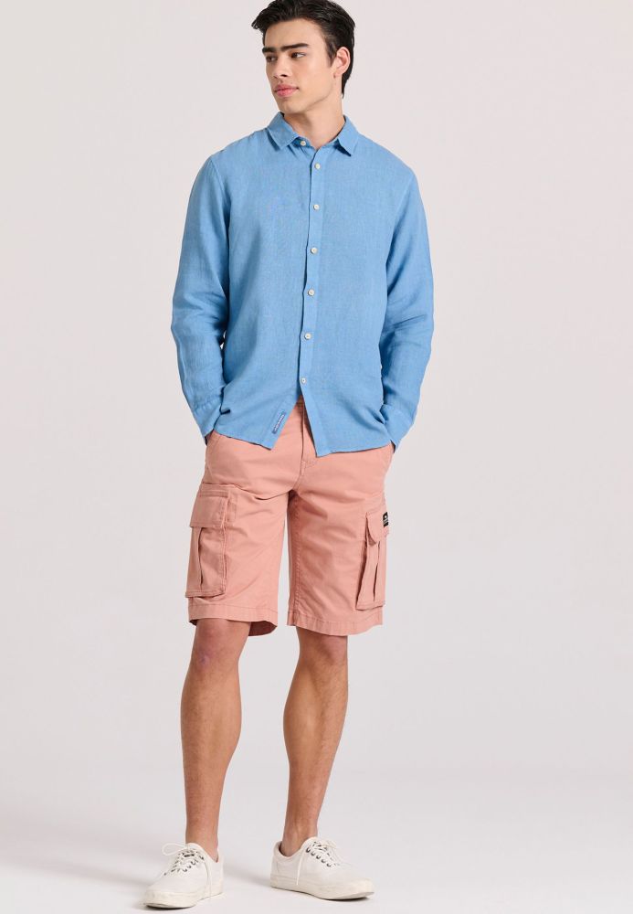 Garment dyed λινό πουκάμισο - The essentials