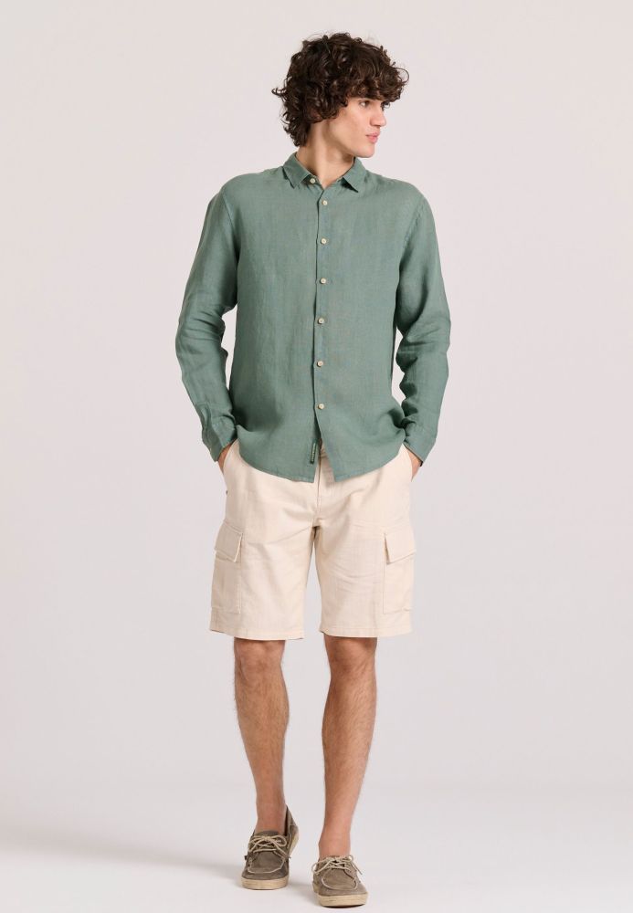 Garment dyed λινό πουκάμισο - The essentials