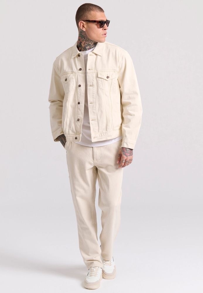 Ανδρικό loose fit garment dyed τζιν μπουφάν