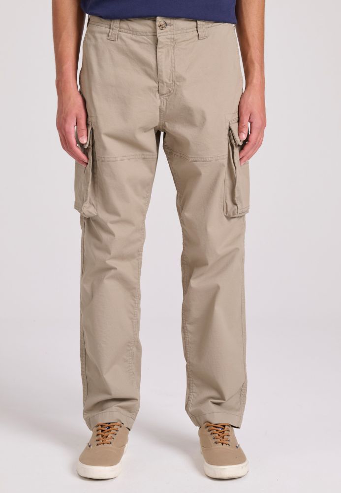 Loose tapered fit cargo παντελόνι σε ζακάρ ύφανση