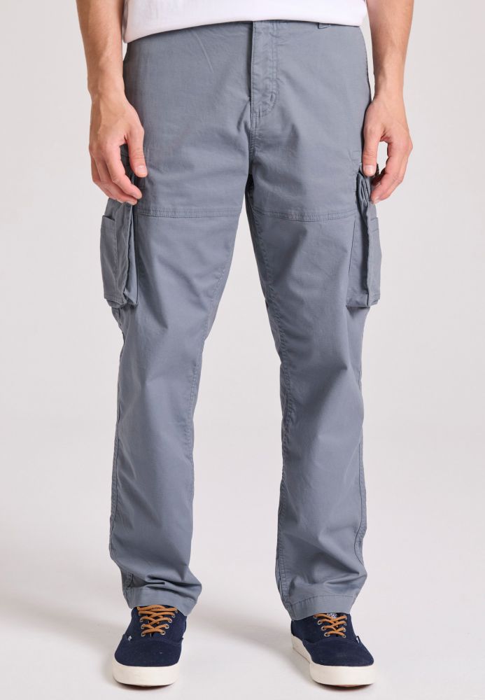 Loose tapered fit cargo παντελόνι σε ζακάρ ύφανση